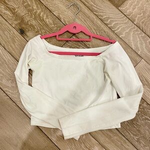 Brandy Melville Cream Long Sleeve Top